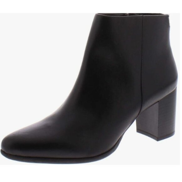 RockPort Camdyn Water Resistant Black Leather Bootie Womens Size 10 Wide - Picture 2 of 9